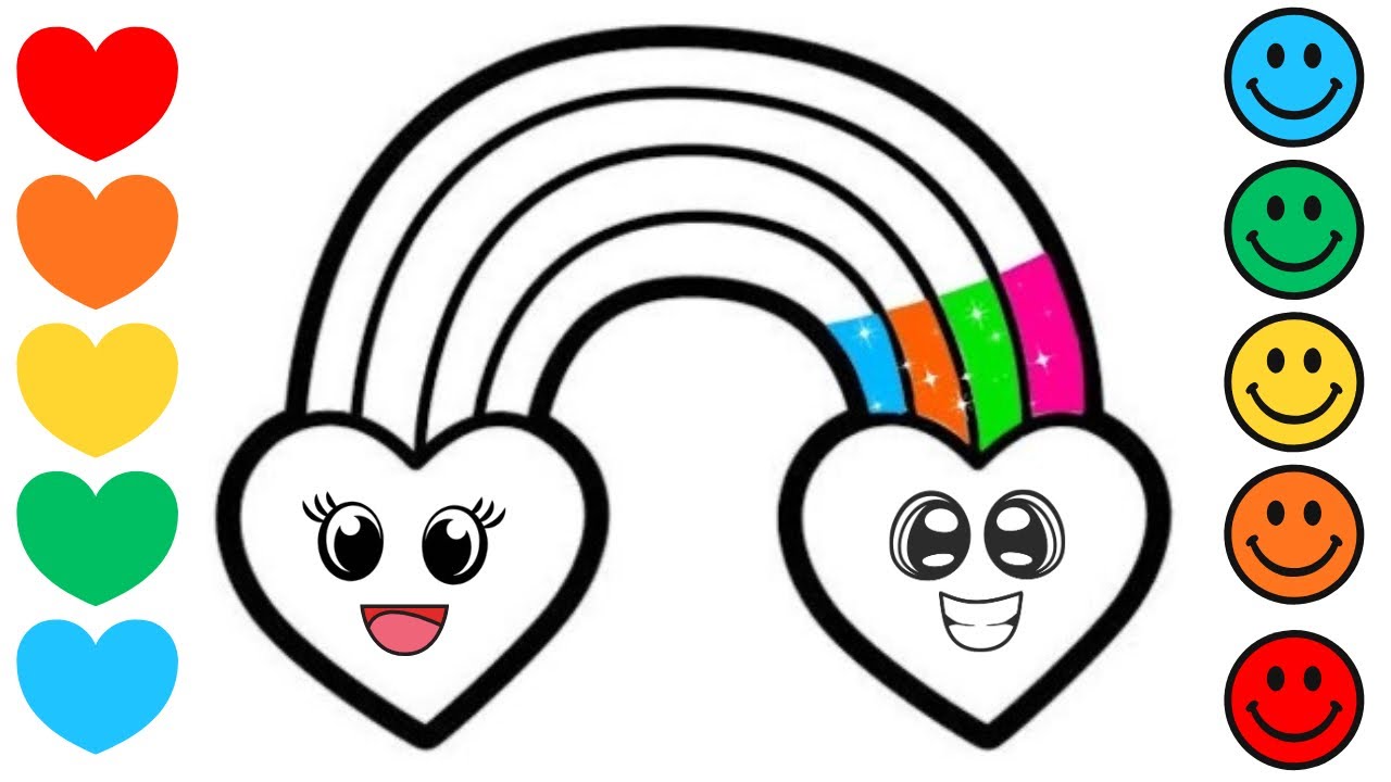 How to Draw a Rainbow Heart 🌈❤️✨| Rainbow Heart Drawing Easy  | Step by Step Art Tutorial