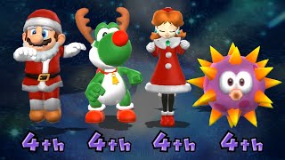 Mario Party 9 Minigame - Mario Vs Yoshi Vs Daisy Vs Urchin