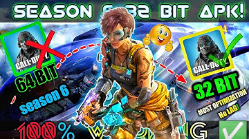 How to download 32 bit codm 6s | HOW TO UNLOCK MAX GRAPHIC in cod mobile  | fix lag config