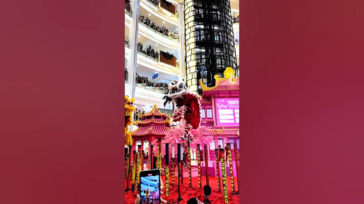 Lion Dance Performance In Shopping Center #liondance #shortvideo #shortsfeed #shorts