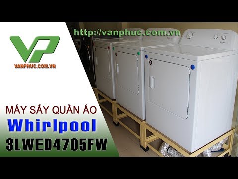Máy sấy quần áo Whirlpool 3LWD4705FW-15kg dùng cho tiệm giặt là