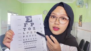 ASMR EYE EXAM ROLEPLAY ( Soft Speaking ) ASMR Indonesia