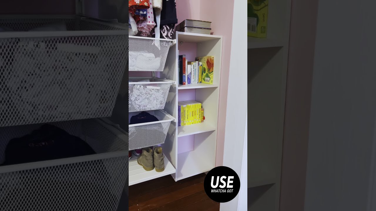 Floating Bookcase Mount with Mitered Corners