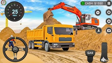 Real Excavator Construction Simulator 3D – Heavy Machine Driving Game (Android Gameplay)