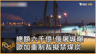 總額六千億! 俄羅斯屠城曝 歐加重制裁擬禁煤炭｜方念華｜FOCUS全球新聞 20220406