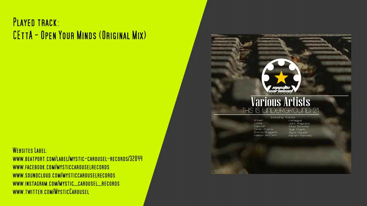 Watch CEttA - Open Your Minds (Original Mix) on YouTube Watch CEttA - Open Your Minds (Original Mix) on YouTube