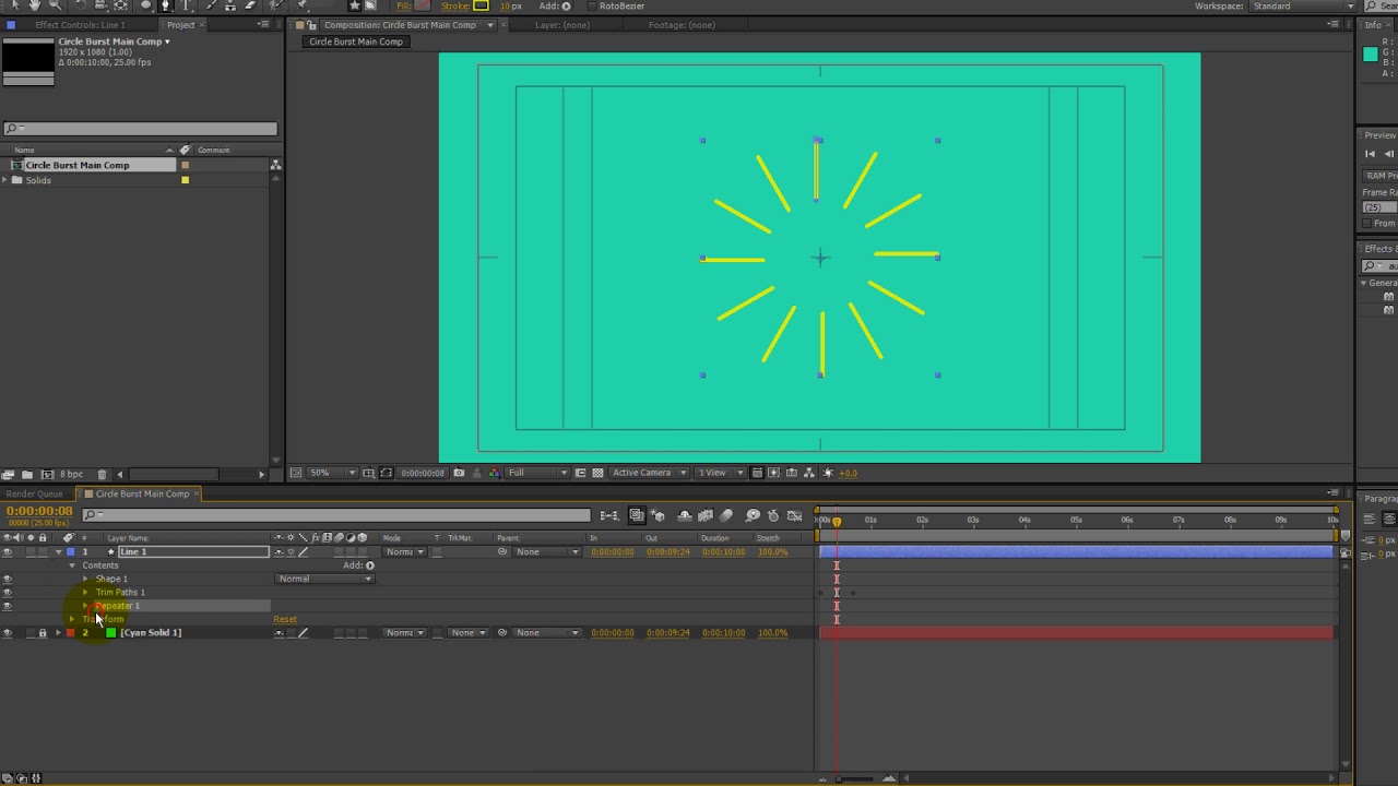 Circle Burst Tutorial After Effects - YouTube