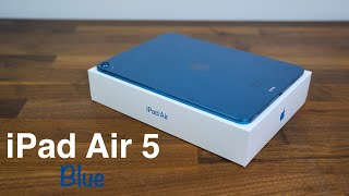 ☁ iPad Air 5 (blue) 2022 unboxing + accessories