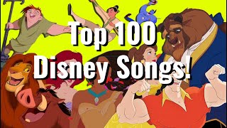 Top 100 Disney Songs (1937-2020)