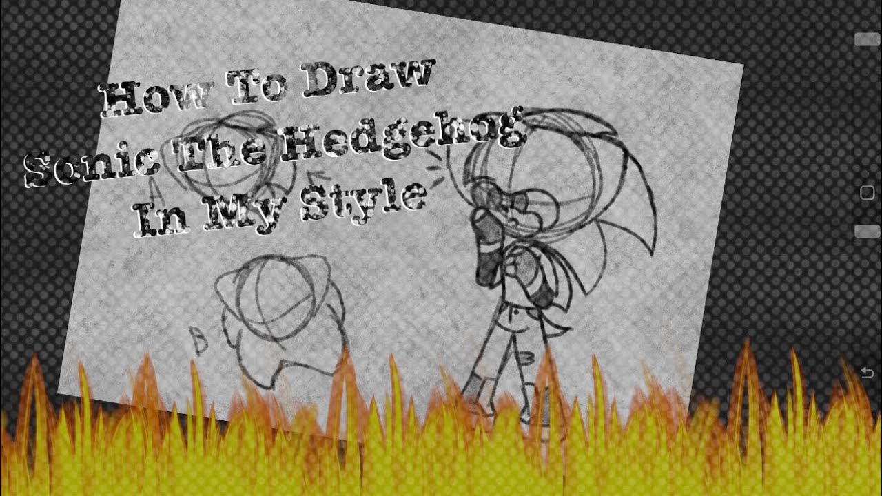 How to draw Sonic in my Style [Tutorial] - YouTube