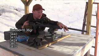 22-250 Load Test: Reloader 16 + 53gr Nosler = Awesome accuracy!