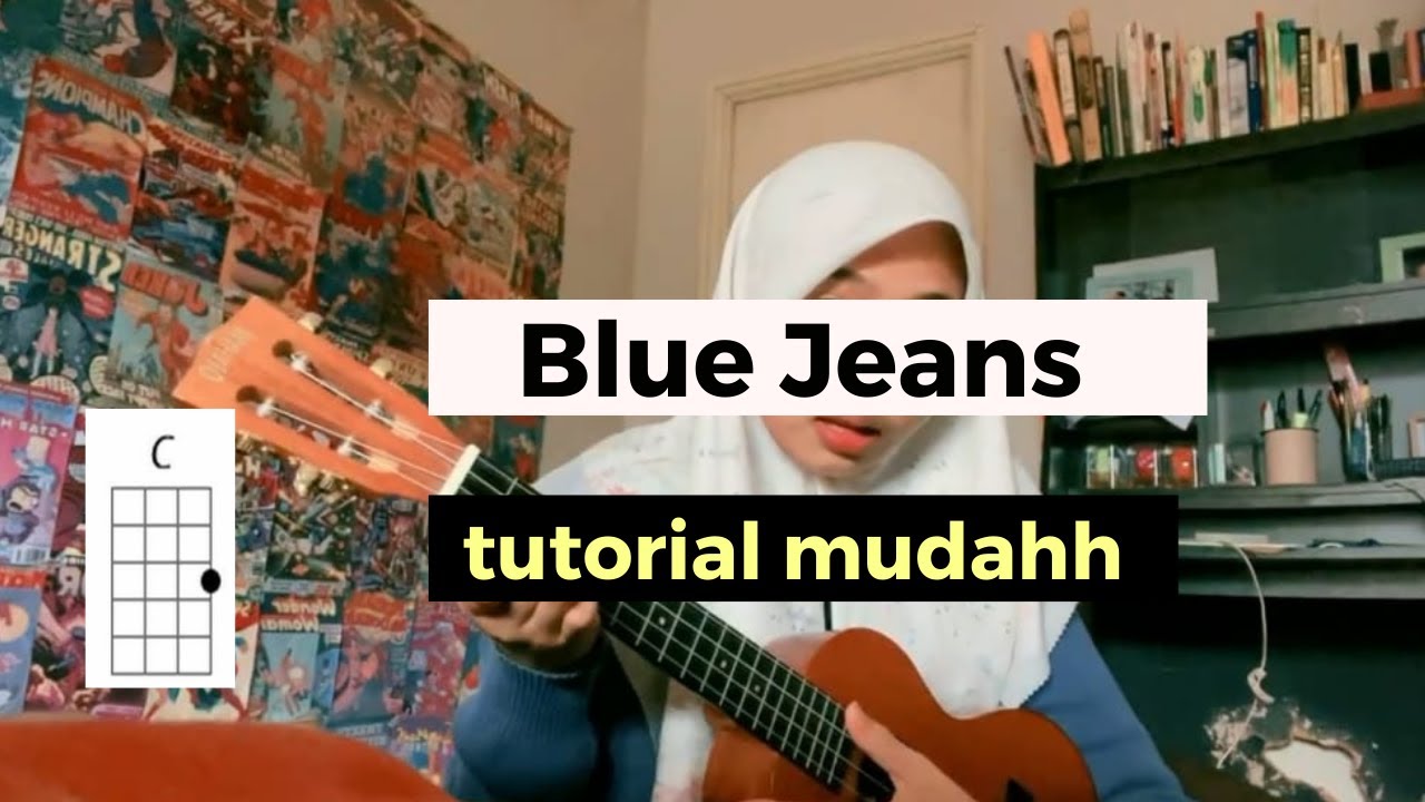 (TUTORIAL UKULELE) blue jeans MUDAH!!! YouTube