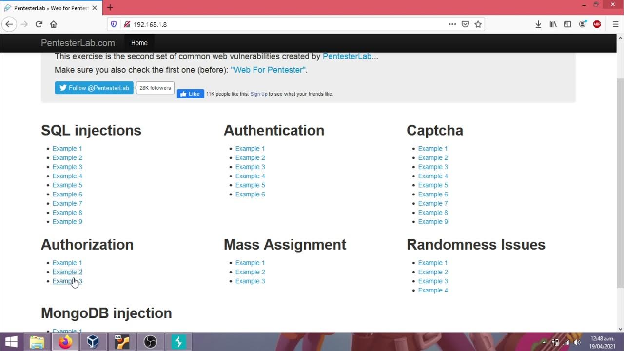 Pentester II Lab AUTHORIZATION YouTube