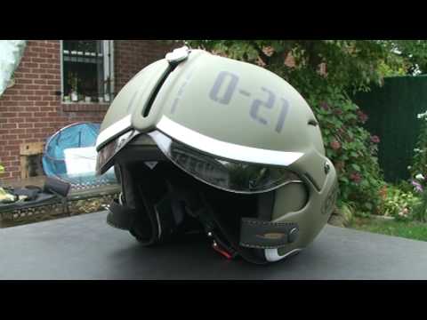OPEN FACE MOTORCYCLE HELMET OSBE GPA AIRCRAFT TORNADO BLACK XL 61-62 cm 