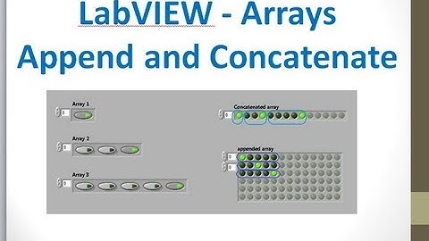 Building Arrays - Append and Concatenate