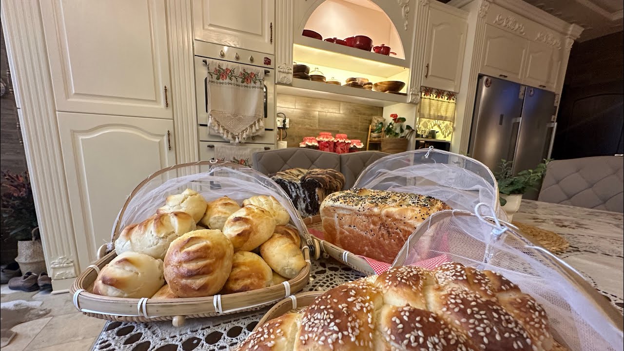 اجواء شتوية دافئة بلبيت 🏠#واخيرا العجينة اللي طلبتوها معجنات تنافس المخبوزات الفرنسية 👌