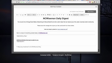 Inserting Hyperlinks in Mailchimp