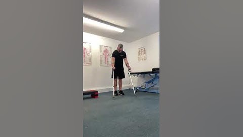 Walking with crutches - step to gait and step through gait