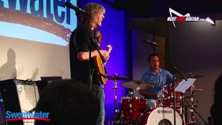 Mike Stern clinic at Sweetwater Gearfest 2015 on finding your own voice &amp; jamming with Nathan East