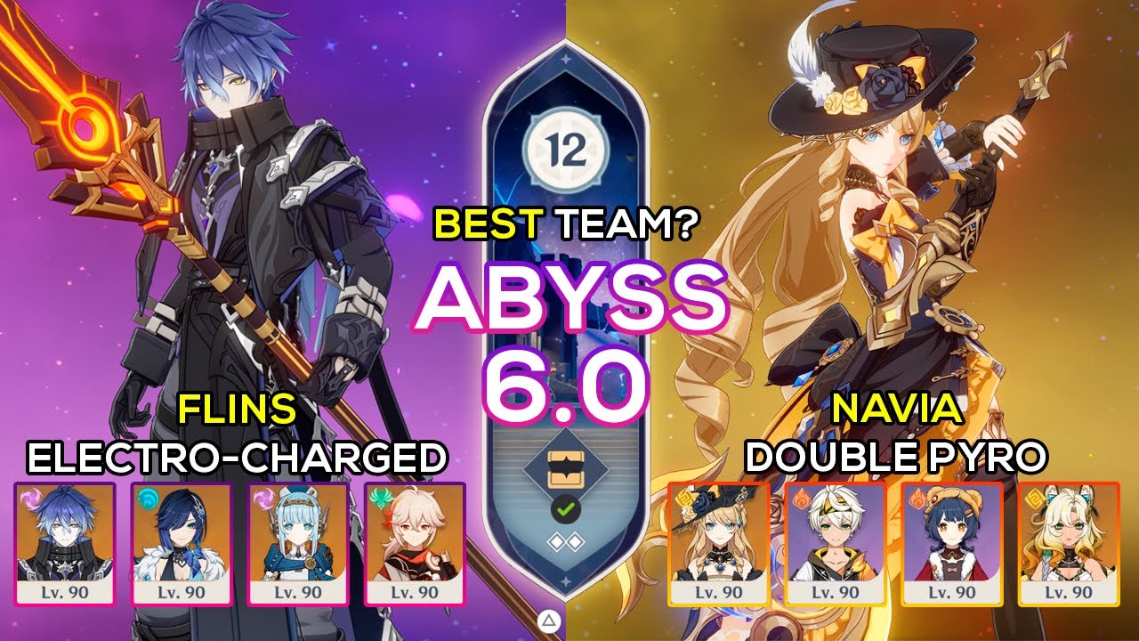 C0 Flins Electro-charged & C0 Navia Double Pyro | Spiral Abyss 6.0 | Genshin Impact