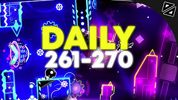 Daily Levels [#261-#270] (ALL COINS) - Geometry Dash (Imagine, Aqua, Glimmer, ...)