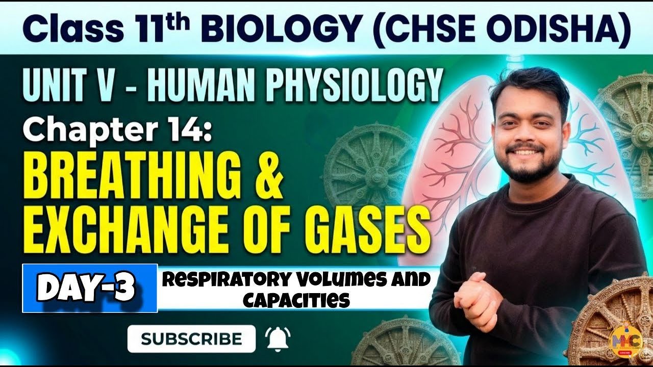 (L-3)Breathing and Exchange of Gases// Class-11th//CHSE Odisha Biology//MMC//AMMU VAI//First Year Sc