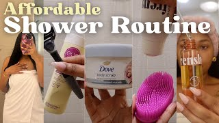 Affordable Shower Routine | feminine hygiene, body care, self care tips + soft & glowy skin screenshot 1