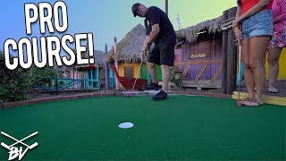WE GOT A HOLE IN ONE AT A PRO MINI GOLF COURSE! screenshot 3