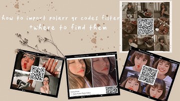How to import polarr qr codes filter
