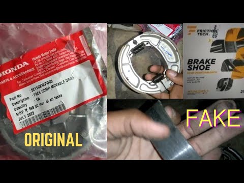 Original or Duplicate Brake Shoe in Honda Activa 3g - YouTube
