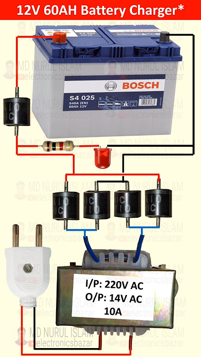 HOW TO MAKE A 12V BATTERY CHARGER | How to Charge 12V 60AH Rechargeable Battery| 12V Battery Charger