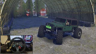 Off-Roading With Jeep Wrangler Mudrunner Logitech G29 Gameplay