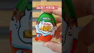 Skeleton from Minecraft?! 😳 Did I just open a PORTAL?! #asmrunboxing #minecraftvideo #kinderjoy