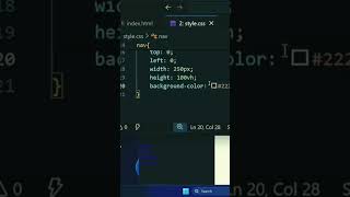 Menu slide Animation by css (Part-2). #programming #webdevelopment #coding #webdesign