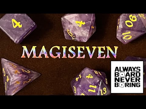 Real Amethyst Gemstone Roleplaying Dice for Dungeons & Dragons | Magiseven RPG Dice Sets | Sponsored
