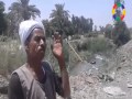 اهالى قرية طبهار بالفيوم يستخدمون مياه الصرف الصحى بديلا لرى اراضيهم 