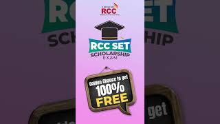 RCC SET द्या आणि स्कॉलरशिप जिंकून आपलं डॉक्टर, इंजिनिअर बनण्याचं स्वप्न पूर्ण करा. #rccset