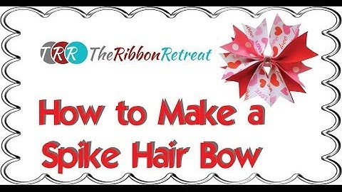 How to Make a Spike Hair Bow - TheRibbonRetreat.com