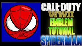 SpiderMan - Call of Duty COD WW2 WWII ( EASY ) Emblem Tutorial