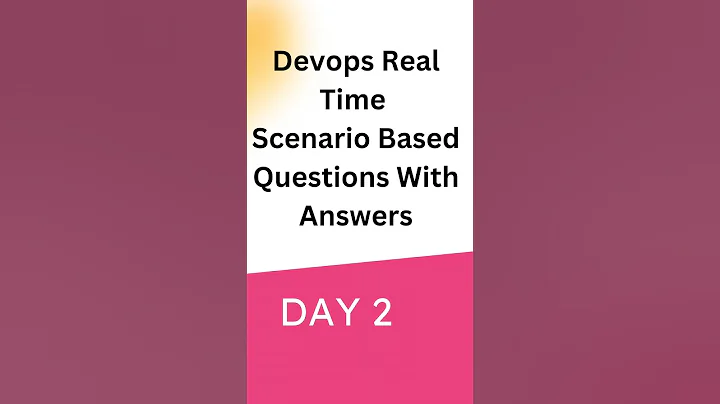 Day 2 - Devops Real Time Scenario Based Questions . #devops #devopsinterviewquestions