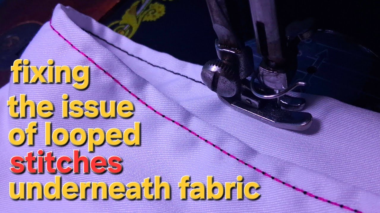 How to fix your thread looping under the fabric / Butterfly sewing machine Beginner's Guide.