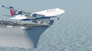Former Navy Pilot Thought He Can Land Boeing 747 On Aircraft Carrier [Xp 11]