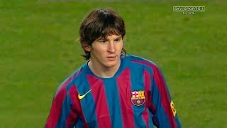 18 Year Old Messi vs Sevilla Home 2005-06 English Commentary