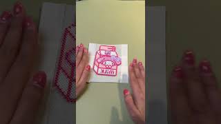 🍓🥛 My Melody Strawberry Milk | Perler Bead Pattern & DIY Pixel Art