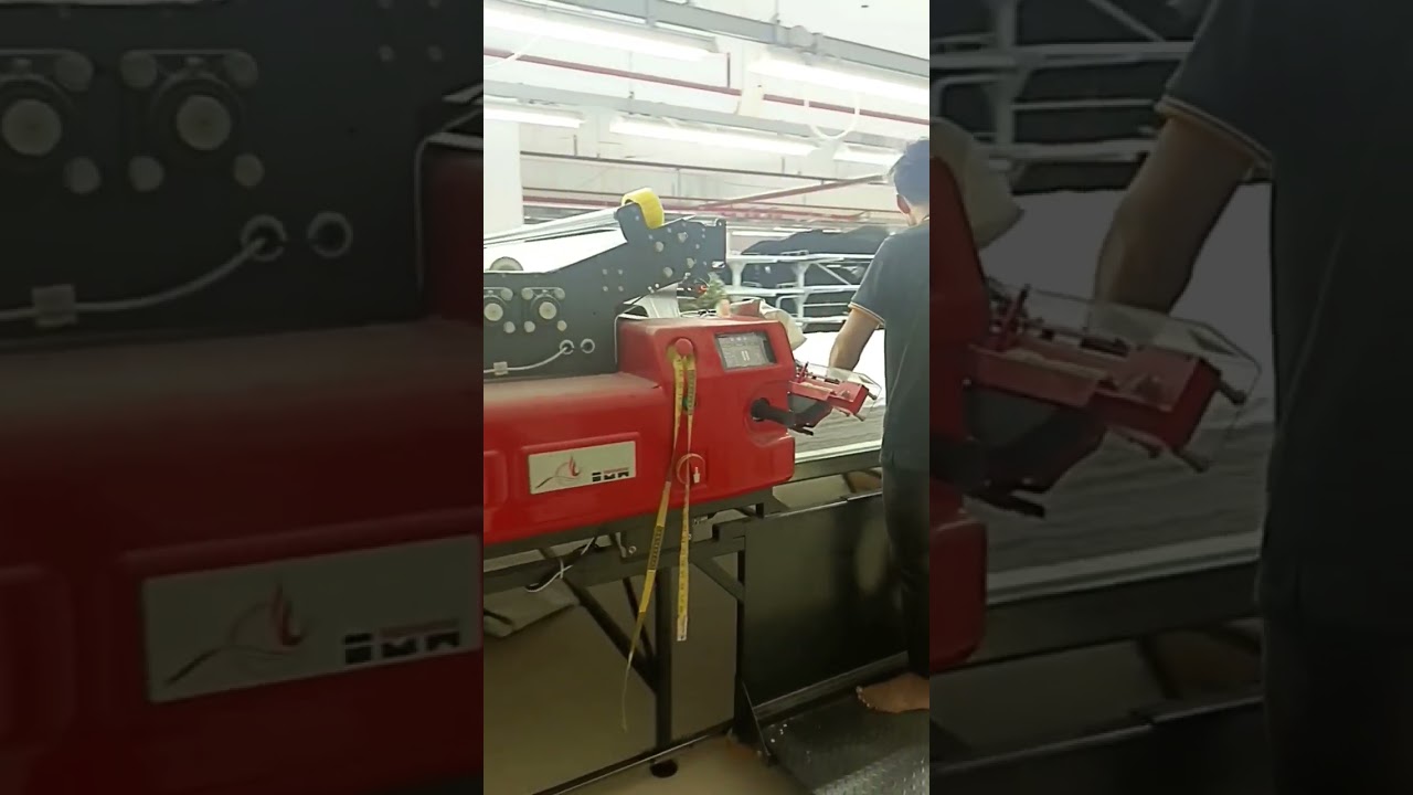 Automatic Fabric spreading & Fabric Cutting Machine update version 