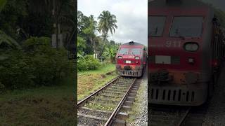 Class S11-911 Red Diesel electrical multiple units old morning train