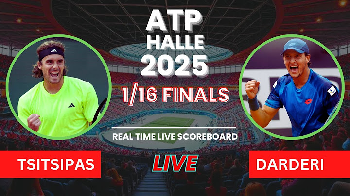 Stefanos Tsitsipas vs Luciano Darderi Live Scores: ATP Halle 2025 1/16-Finals