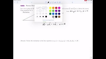 Linear Algebra 2.2.2 - Vector Form Equation of the Plane (1 of 2)