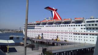 Arriving at the boarding dock and boarding the Carnival Inspiration in Long Beach, California. What you can expect when boarding 