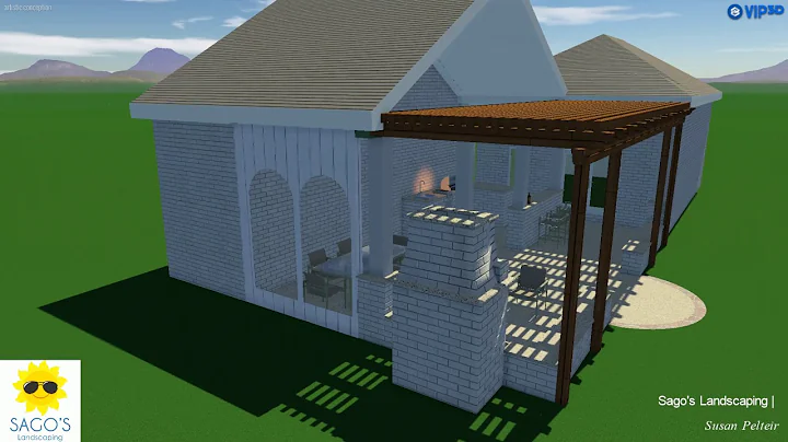 Susan Peltier Backyard Design Rendering